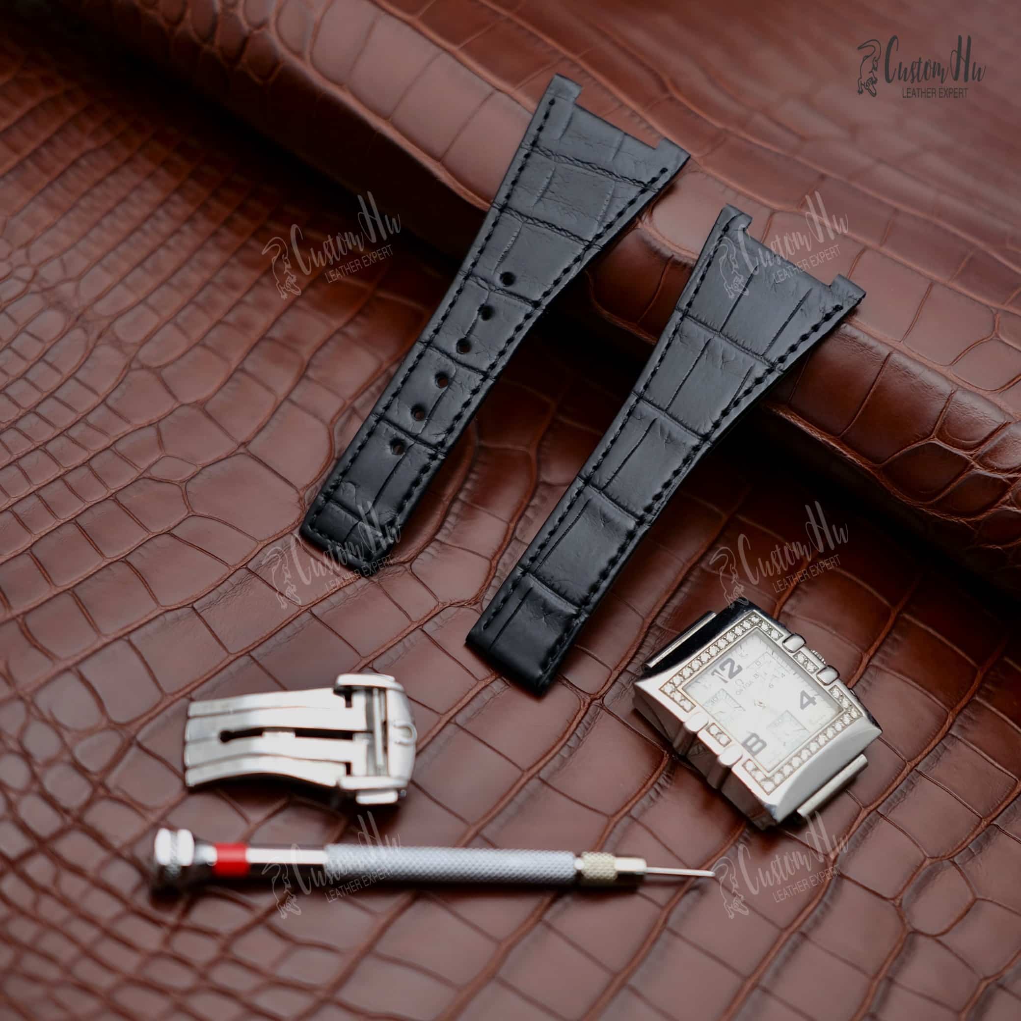 Compatible with Omega Constellation Strap 28mm Genuine Alligator - Image 7