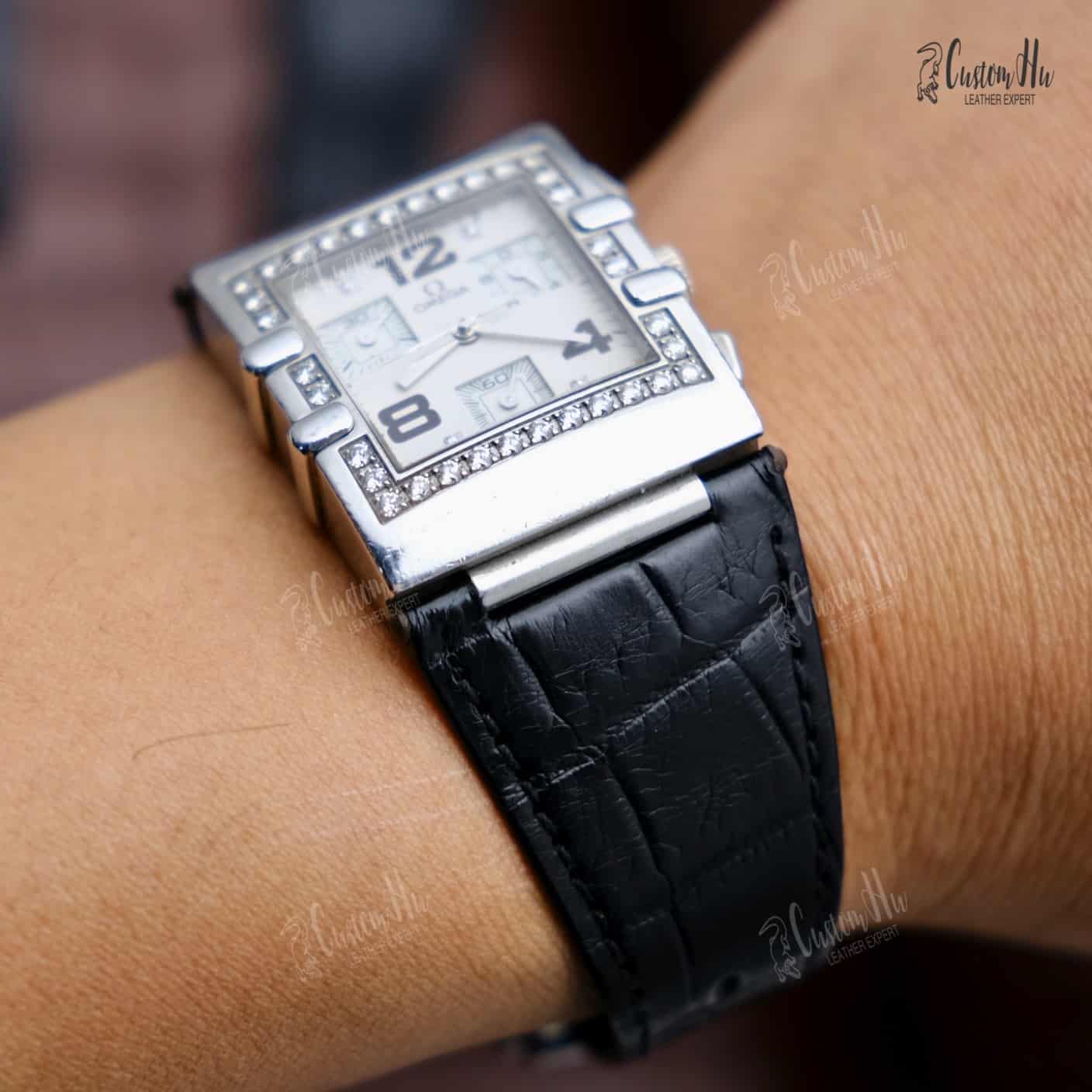 Compatible with Omega Constellation Strap 28mm Genuine Alligator - Image 6