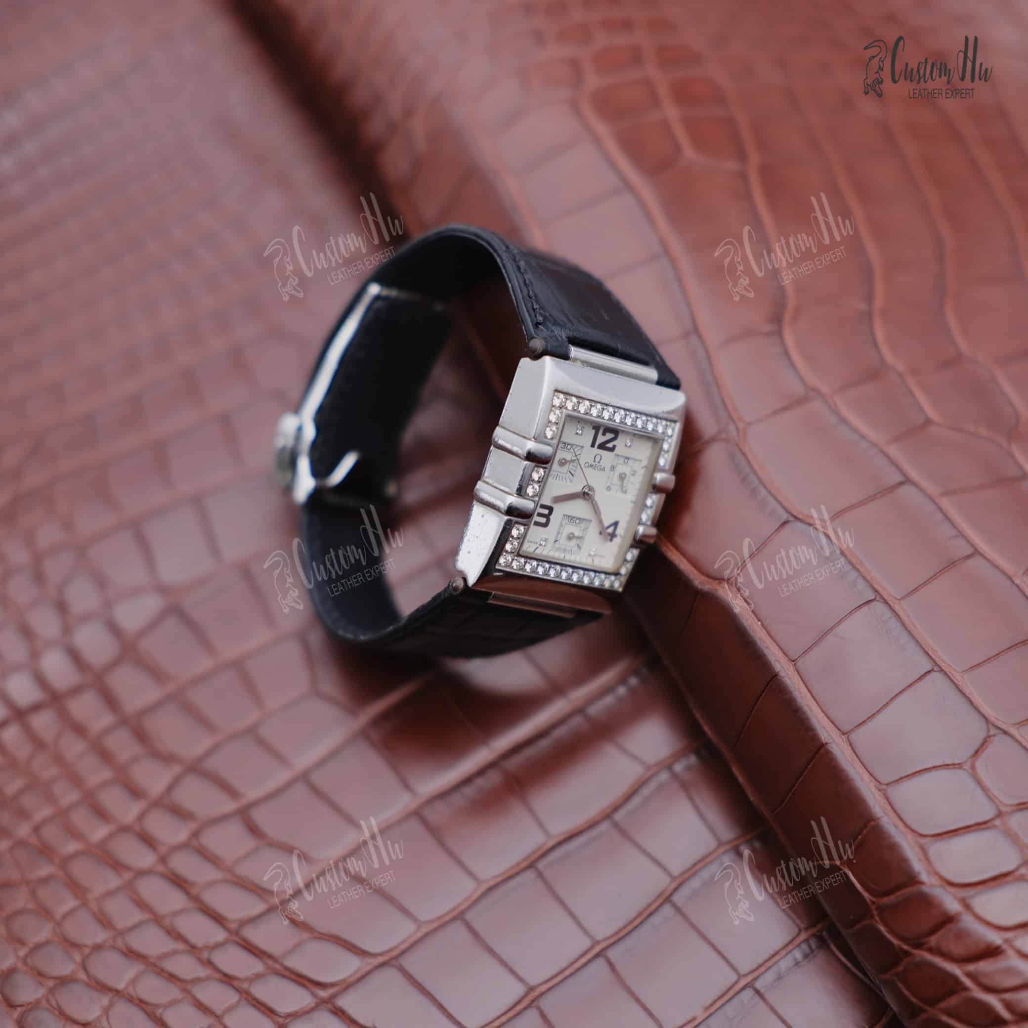 Compatible with Omega Constellation Strap 28mm Genuine Alligator - Image 2
