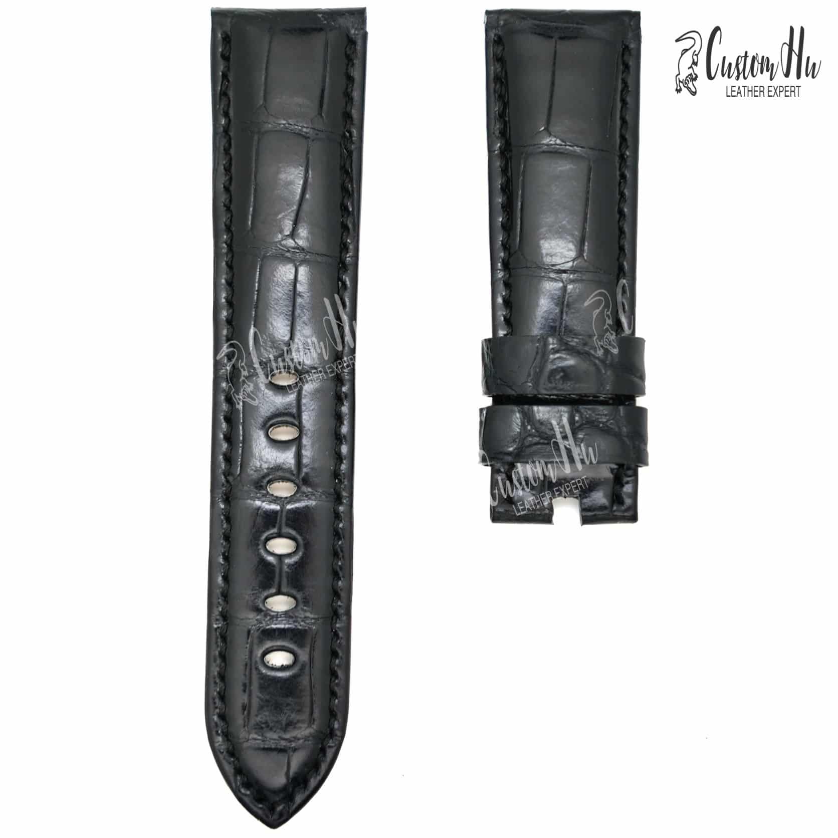 Compatible with Panerai Luminor Strap 24mm 22mm Alligator leather strap