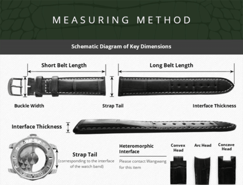 Custom leather watch strap