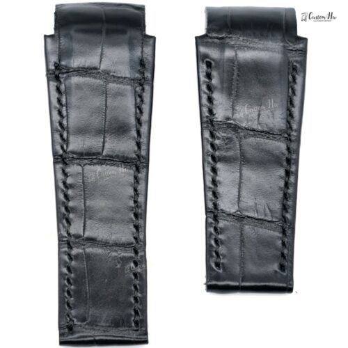 Compatible with CORUM ADMIRAL 45 strap 21x26mm Alligator leather strap