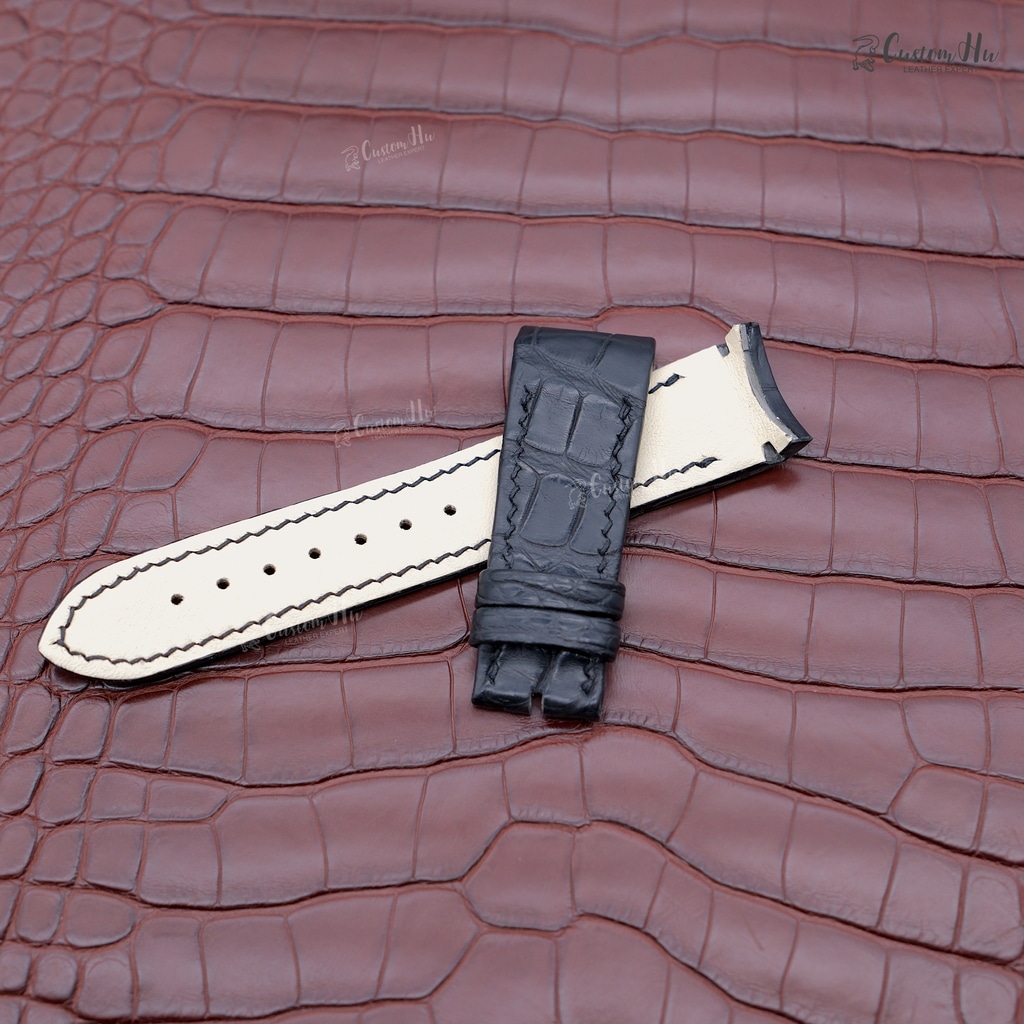 Compatible Bvlgari BB41 S Strap 21mm Alligator Leather strap - Image 3