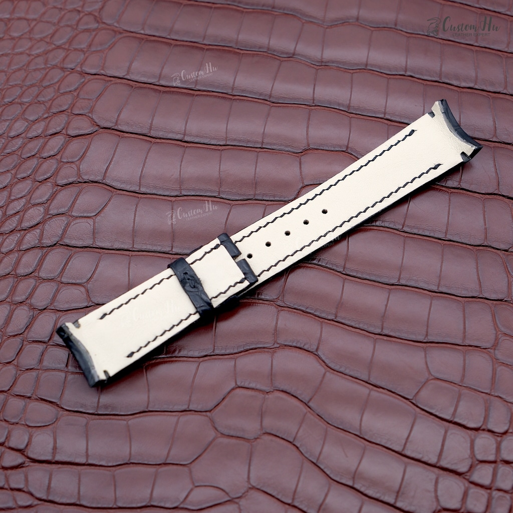 Compatible Bvlgari BB41 S Strap 21mm Alligator Leather strap - Image 5