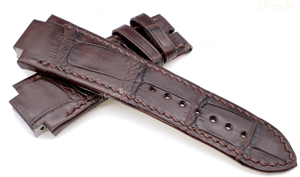 Compatible with Girard Perregaux Laureato strap 25mm Alligator leather strap - Image 8