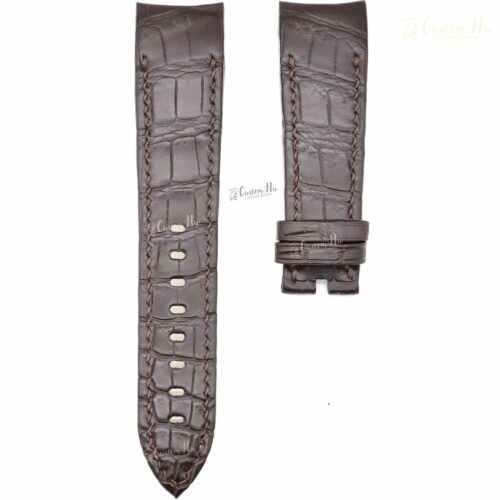 Compatible with Breguet Marine Royale Alarm strap 23mm Alligator leather strap