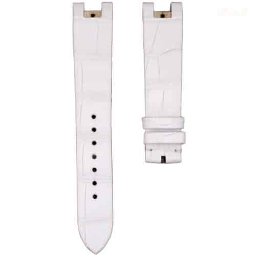 Compatible with Ulysse Nardin Caprice Lady strap 18mm white Alligator