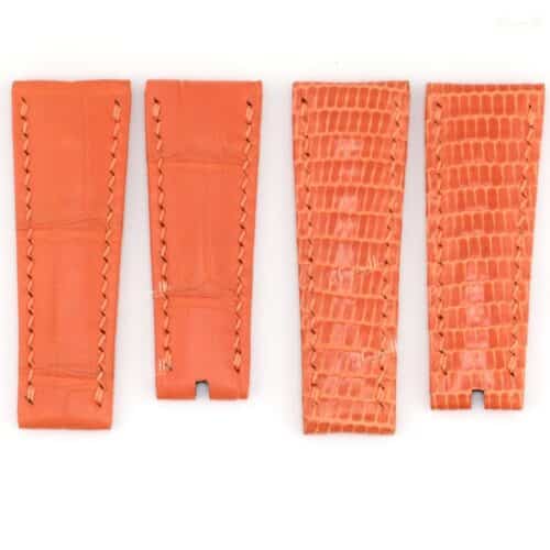 Compatible with Rolex Daytona Straps 20mm ostrich/Alligator/Lizard Leather strap