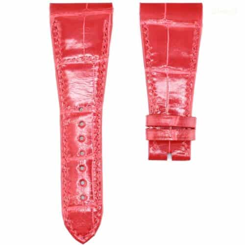 Compatible with Gerald Genta Octo straps 31mm Alligator-red