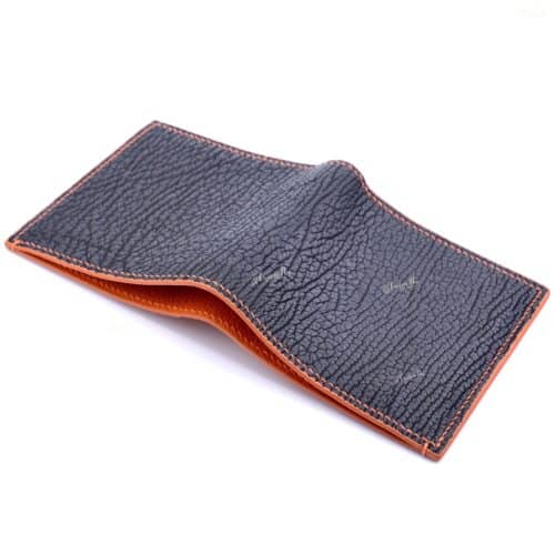 Customized Black Sharkskin Wallet