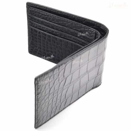 Customized Alligator Wallet - black