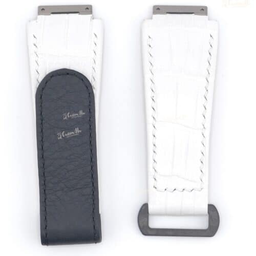 Compatible with Richard Mille 055 Strap 27mm Carbon fiber buckle, Velcro style