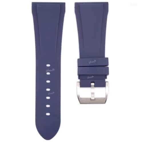 DSCF6690 | CustomHu: Luxury Custom Watch Straps Bvlgari Octo Rubber Strap in blue with replacement hardware